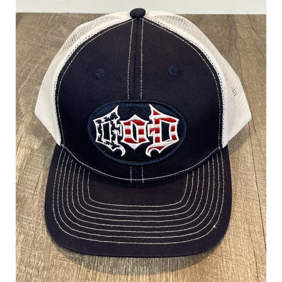 Drury Outdoors DOD Snapback Adjustable Trucker's Hat Red/White/Blue - Picture 1 of 10